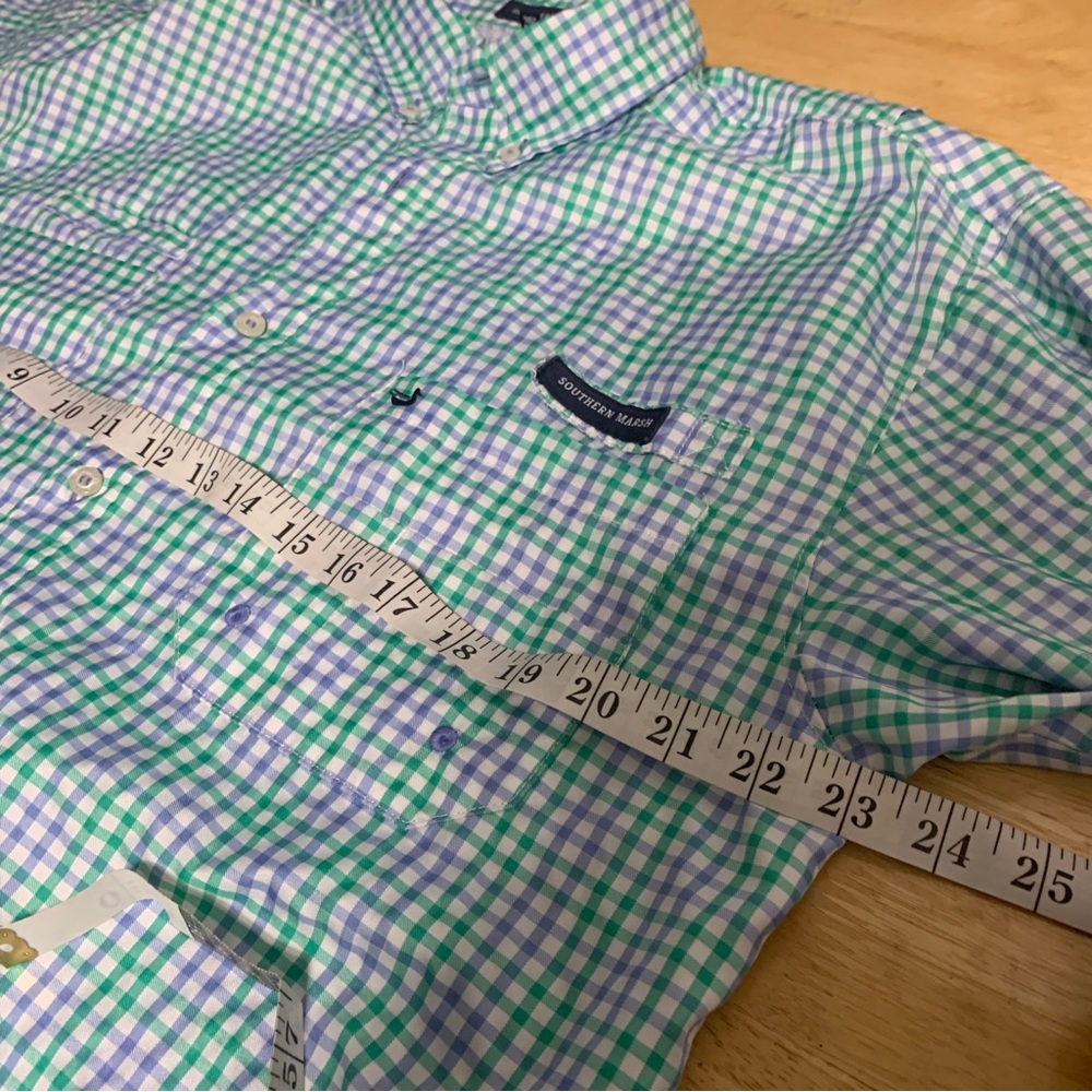 Southern Marsh Men's Button Shirt Fieldtec Fishing Outdoor Vented Plaid Size M - Picture 7 of 7